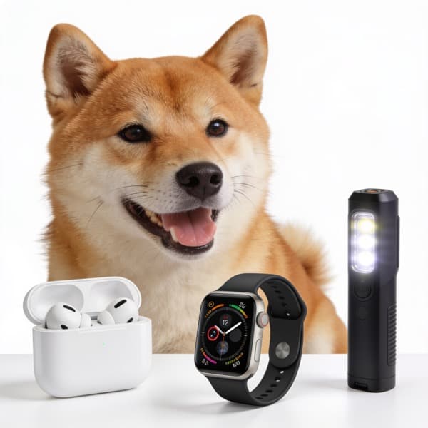电子产品与狗的示意图